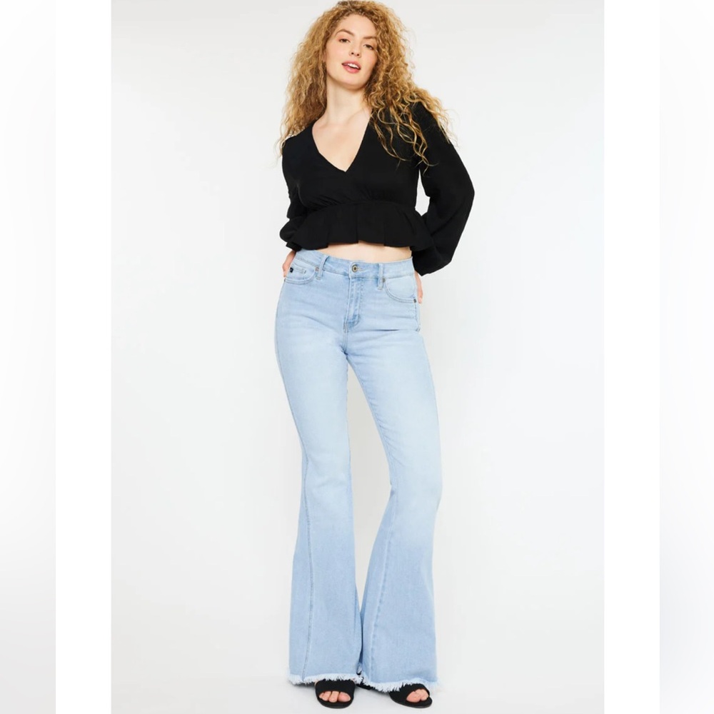 Kancan Annika high rise flare jeans
